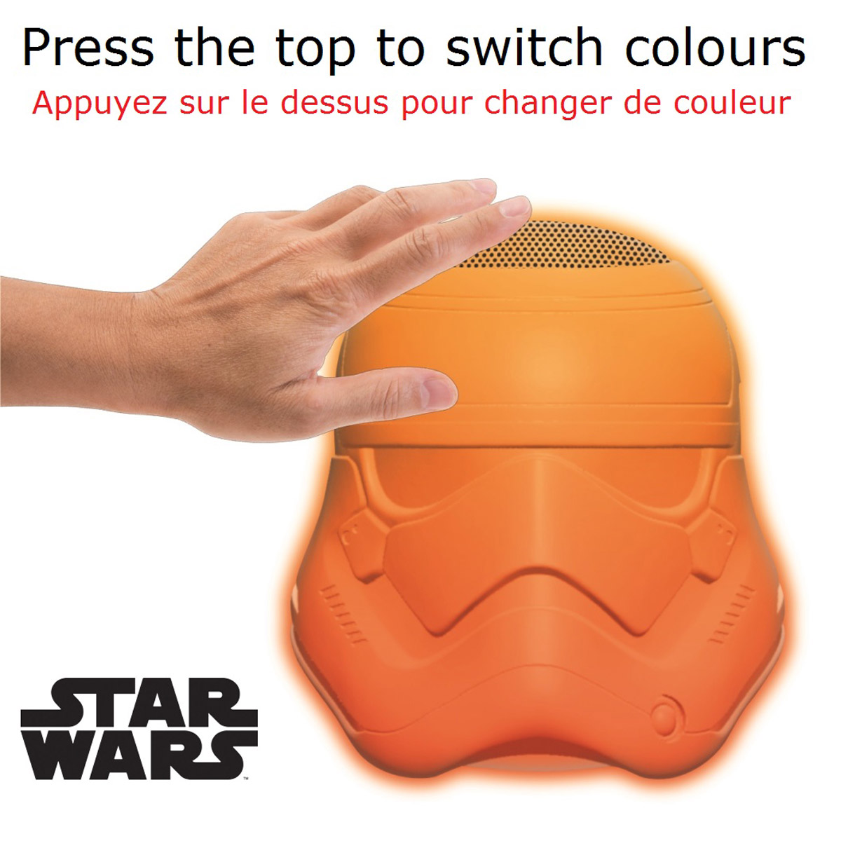 Altavoz Luminoso con Bluetooth de Stormtrooper, Star Wars, Cambiar el Color