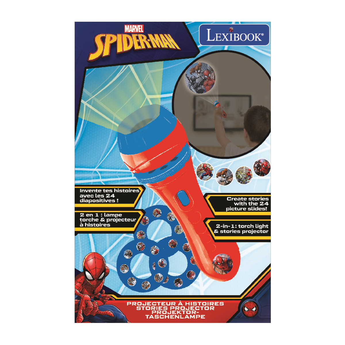 Projecteur à histoires lampe torche Spider-Man