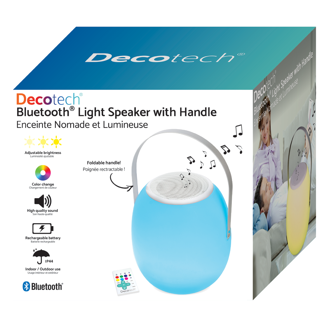 Altavoz Luminoso Bluetooth®, cambio de color